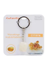 Kukartka Brelok Wszystkiego najlepszego cytryn