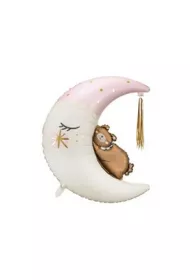 PartyDeco Balon foliowy Mi� na ksi�ycu 80x98cm