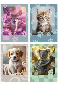 Teczka A4 z gumk� Animals mix HERLITZ
