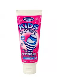Active Oral Care Kids Fluoride Toothpaste pasta do mycia zbw dla dzieci z fluorem Strawberry 100 ml