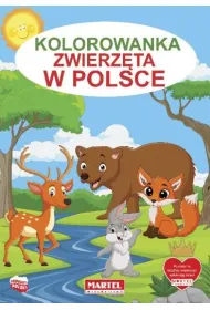 Kolorowanka z naklejkami. Zwierz�ta w Polsce