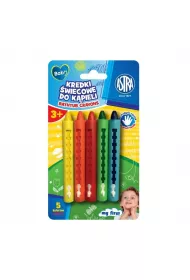 Kredki �wiecowe do k�pieli ASTRA BABY - 5 szt.