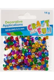 Craft with Fun Cekiny metaliczne k�ka 6,5 mm