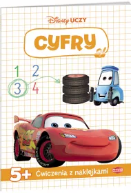 Disney uczy. Cyfry. Auta. �wiczenia z naklejkami
