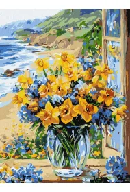 Ideyka Malowanie po numerach - Kwiatowe wybrze�e 30x40cm