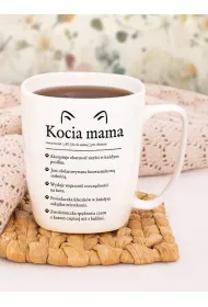 Nadwyraz.com Kubek ceramiczny bia�y Kocia mama