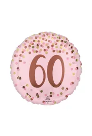 Anagram Balon foliowy Pretty pink 60th Birthday 46cm