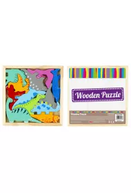 Puzzle Uk�adanka drewniana 12 el. Dinozaury Mega Creative