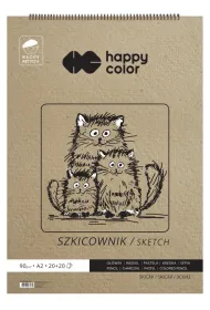 Happy Color Szkicownik A2 na spirali 80g/90g 40 kartek