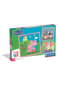 Puzzle 3x48 Peppa Pig Clementoni
