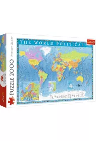 Puzzle 2000 el. Polityczna mapa wiata Trefl