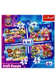 Puzzle 4w1 Bohaterowie na ratunek 34621 Trefl