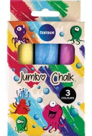 Centrum Kreda kolorowa Jumbo Unicorn 3 szt.