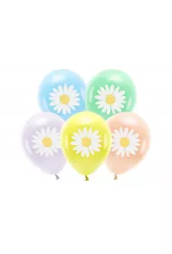 PartyDeco Balony Eco Stokrotki mix 30cm