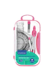 Zestaw szkolny geometryczny 7el. r�owy STARPAK 559667