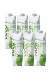 Cocoxim Naturalna woda kokosowa 100% Zestaw 6 x 1000 ml