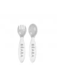 Beaba Sztuce plastikowe w etui grey
