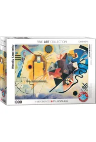 Puzzle 1000 el. ��ty, czerwony, niebieski Eurographics