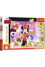 Puzzle 100 el. Glitter. Minnie i byskotki. Disney Minnie Trefl