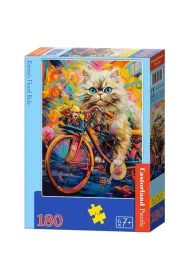 Puzzle 180 el. Kitten's Floral Ride Castorland