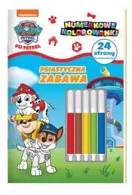 Psiastyczna zabawa. Psi Patrol. Numerkowe kolorowanki