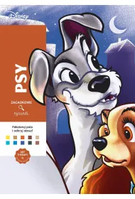Art Therapy. Kolorowanka antystresowa. Disney Psy. Zagadkowe rysunki