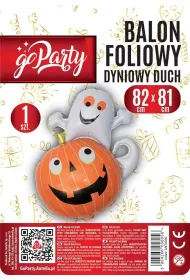 GoParty Balon foliowy Dyniowy duch 82x81cm