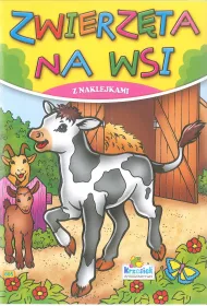 Kolorowanka z naklejkami. Zwierz�ta na wsi Cielaczek 805
