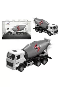 Betoniarka metalowa bia�a 1:80 LeanToys