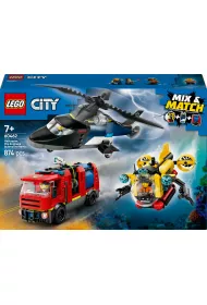 LEGO City Zestaw z helikopterem, wozem straackim i odzi podwodn 60462