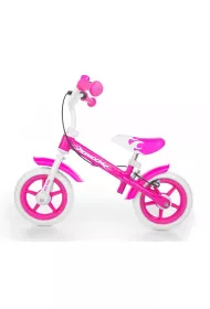 Rowerek biegowy Dragon z hamulcem rowy pink Milly Mally