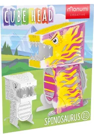 Monumi Cube head. Dino. Spinozaur. Z�� i pokoloruj
