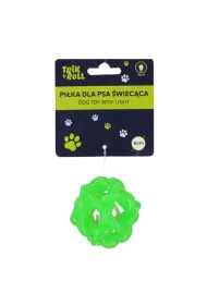 Pi�ka dla psa �wiec�ca 6cm zielona TRIK&ROLL 560667