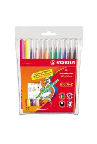 Stabilo Flamastry Trio A-Z 12 szt.