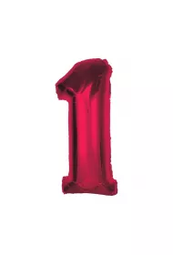 Godan Balon foliowy cyfra 1 czerwona Smart 92cm