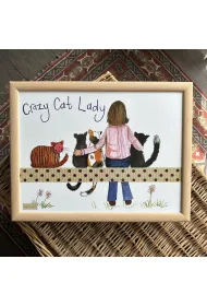 Alex Clark Podstawka pod laptopa LP19 Crazy Cat Lady Kociara