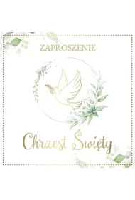 Armin Style ZAPROSZENIE CHRZEST 130X130 Z KOP AS ZP-106 OP10