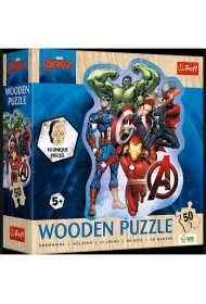 Puzzle konturowe 50 el. Przygody Avengers Trefl