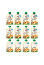 Holle Mus warzywno-owocowy Paca Pumpkin dynia, brzoskwinia, banan, owies po 6. miesi�cu �ycia Zestaw 12 x 100 ml Bio
