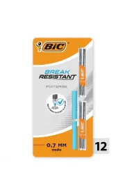 Bic Wk�ady +gumka Break Resistant 0,7mm 12+2 szt