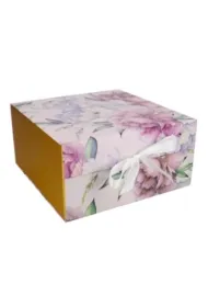 incood. Pude�ko na prezenty 25x25 piwonia