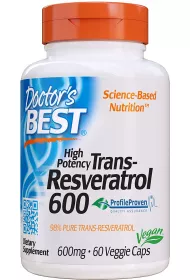 Doctors Best Trans-Resveratrol 600 mg Suplement diety 60 kaps.