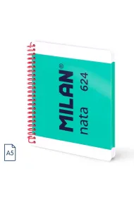 Milan Zeszyt na spirali A5 1918 zielony kratka 80 kartek