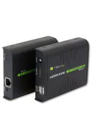 Techly Extender HDMI + USB po skrtce Cat.5/5e/6 120m