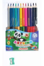 Astra Kredki Astrino dwustronne Jumbo 24 kolor�w