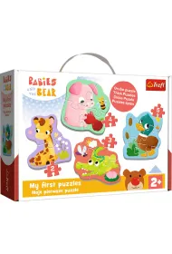 Puzzle Baby Classic - Bobaskowe zwierz�tka Trefl