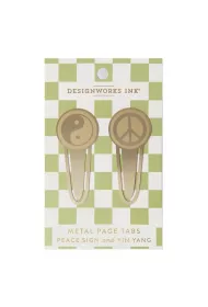 Designworks Ink Zakadki do ksiek metalowe - Peace Yin Yang 2 szt.