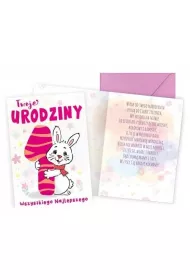 Kukartka Karnet B6 Urodziny 1 Zaj�czek