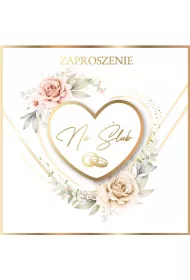 Armin Style ZAPROSZENIE SLUB 150X150 Z KOP AS ZPB-09 OP5SZT