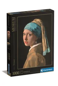 Puzzle 1000 el. Museum. Dziewczyna z per��, Jan Vermeer Clementoni